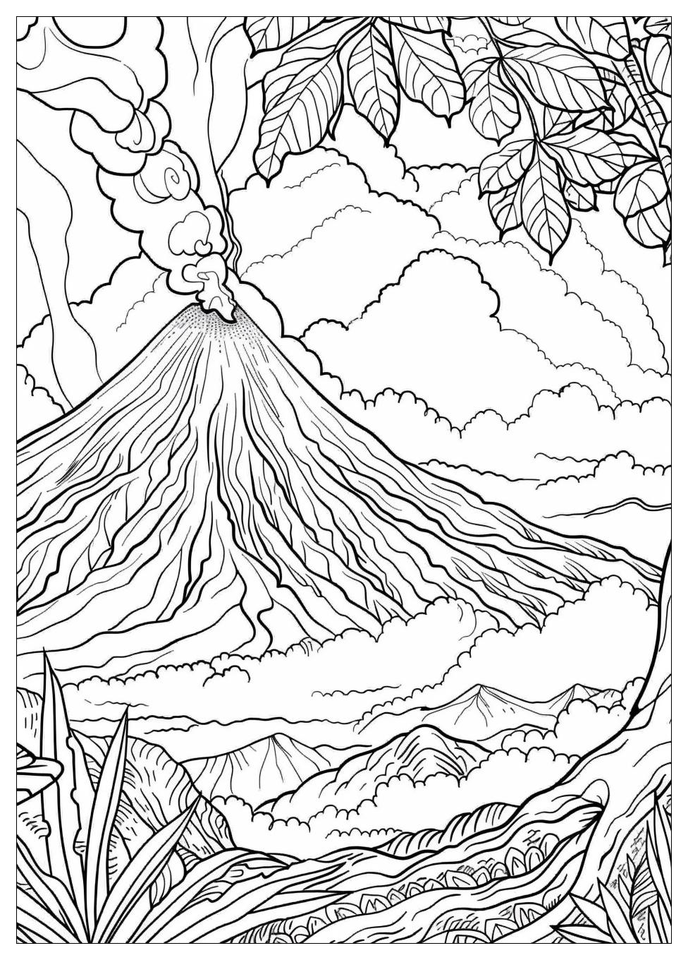 Volcano Coloring Pages-18