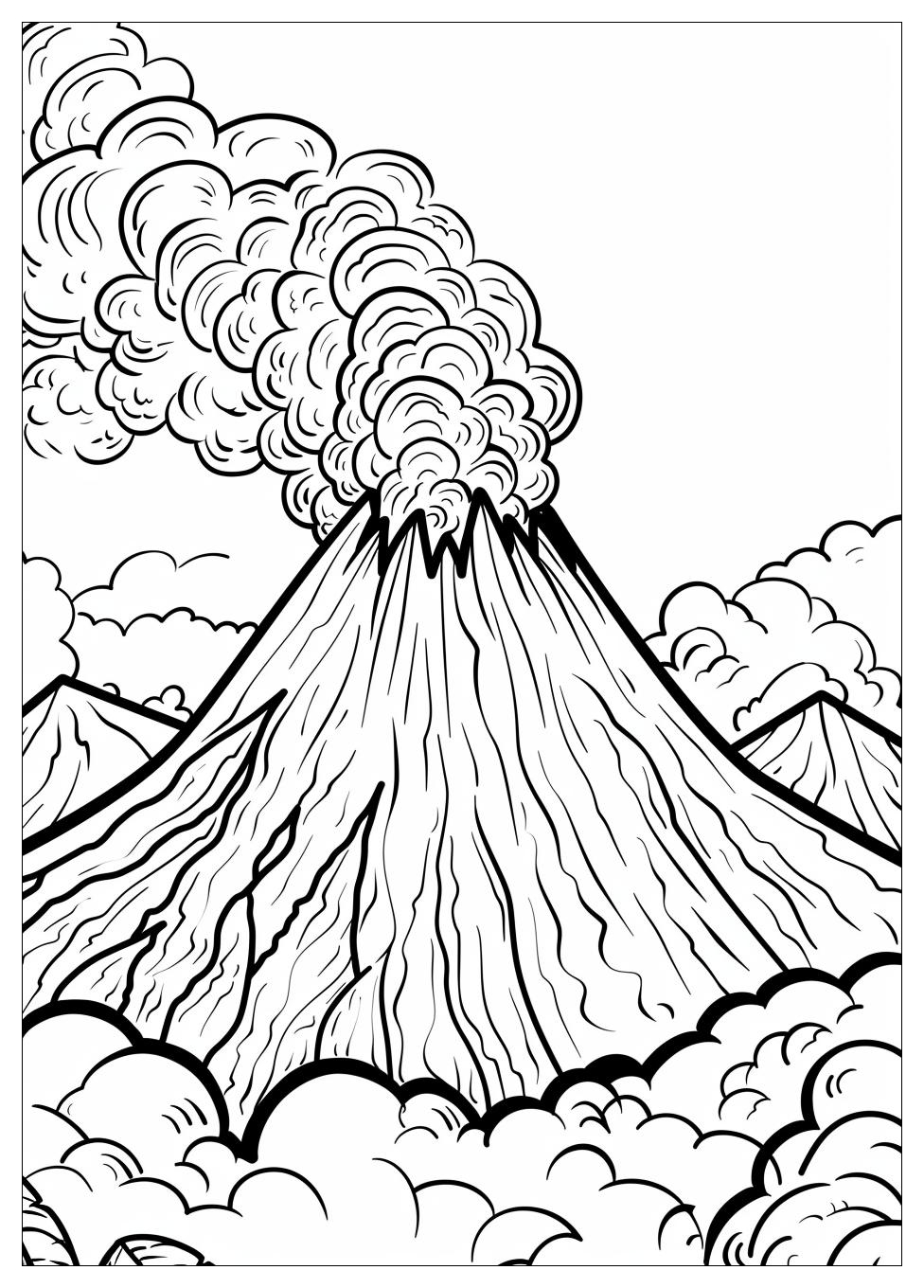 Volcano Coloring Pages-9