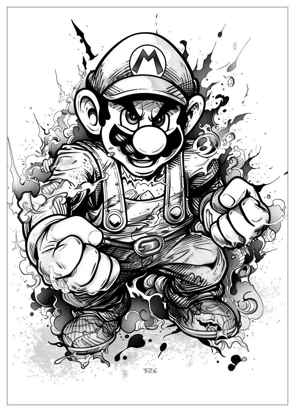 Wario Coloring Pages-12