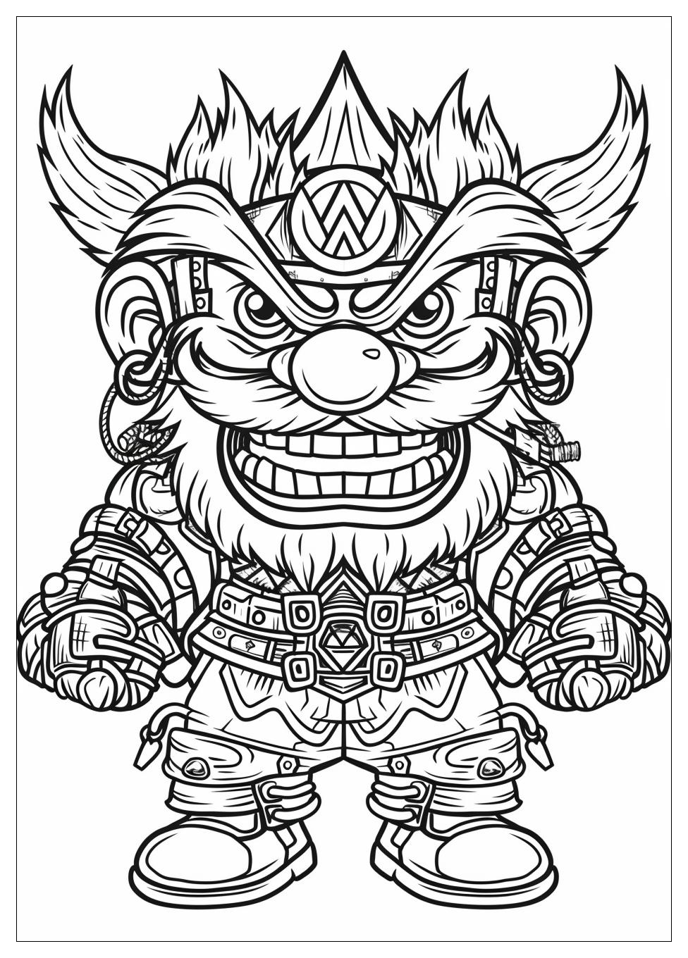 Wario Coloring Pages-13