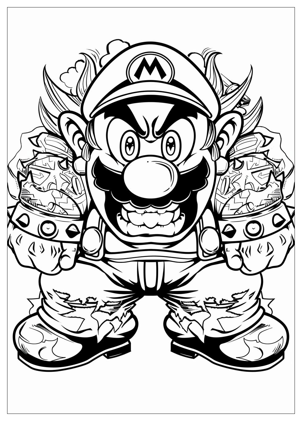 Wario Coloring Pages-16