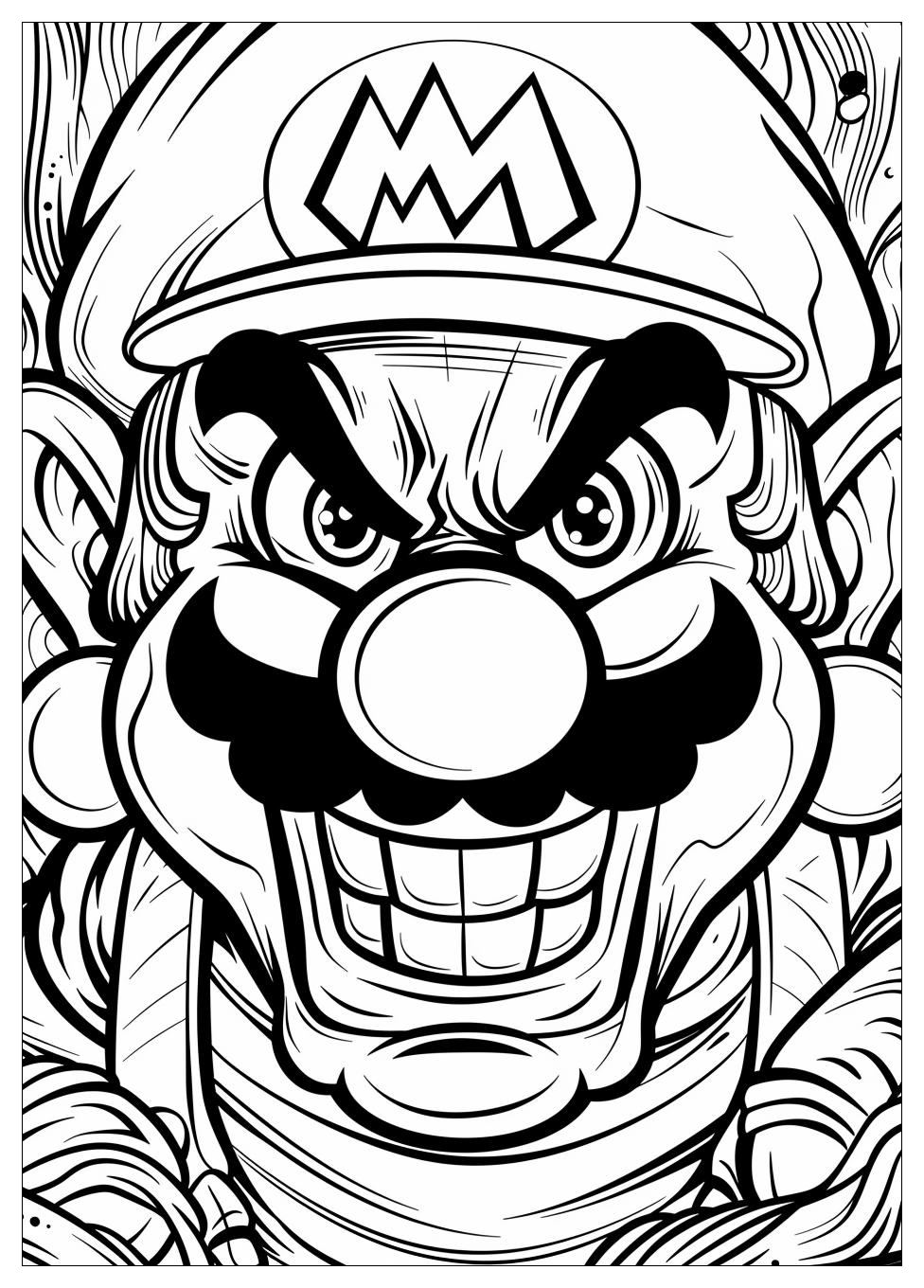 Wario Coloring Pages-4