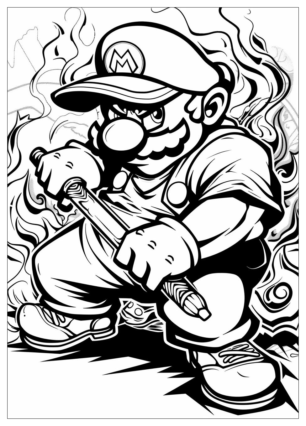 Wario Coloring Pages-6