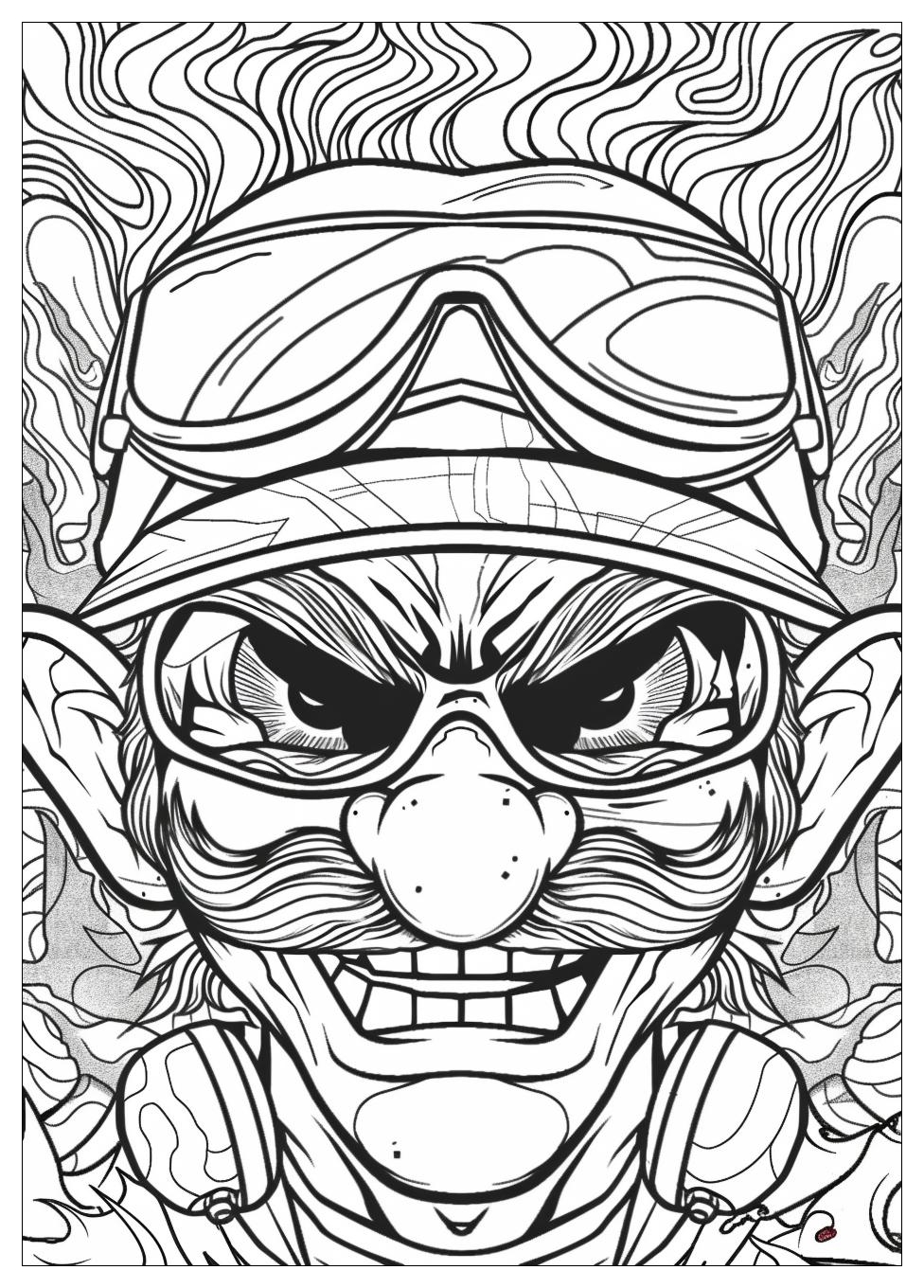 Wario Coloring Pages-9