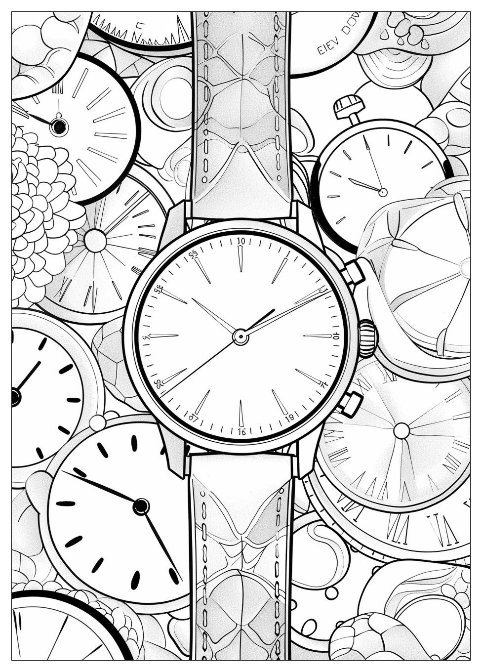 Watch Coloring Pages-10