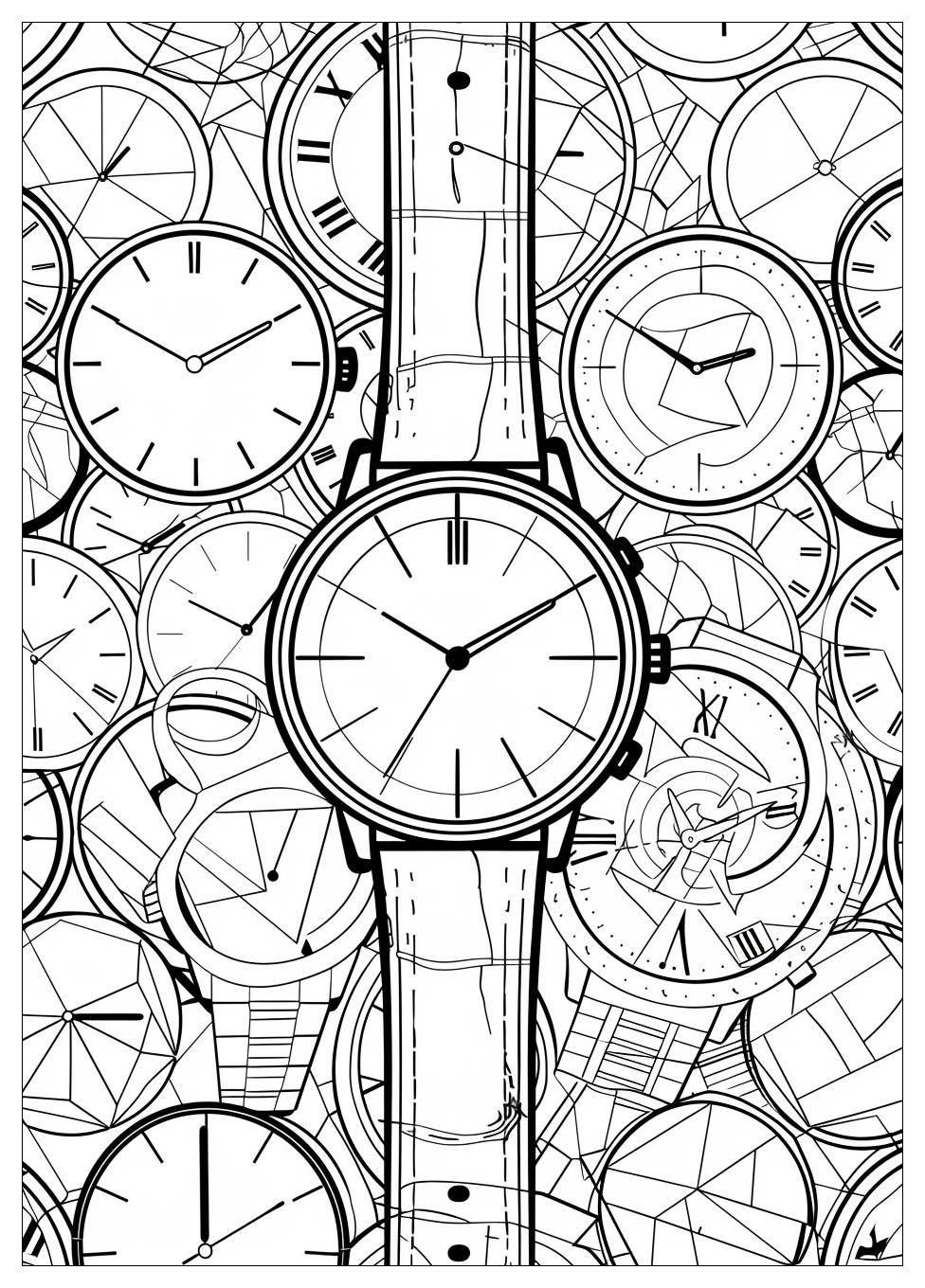 Watch Coloring Pages-11