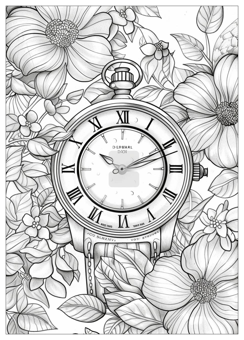 Watch Coloring Pages-13