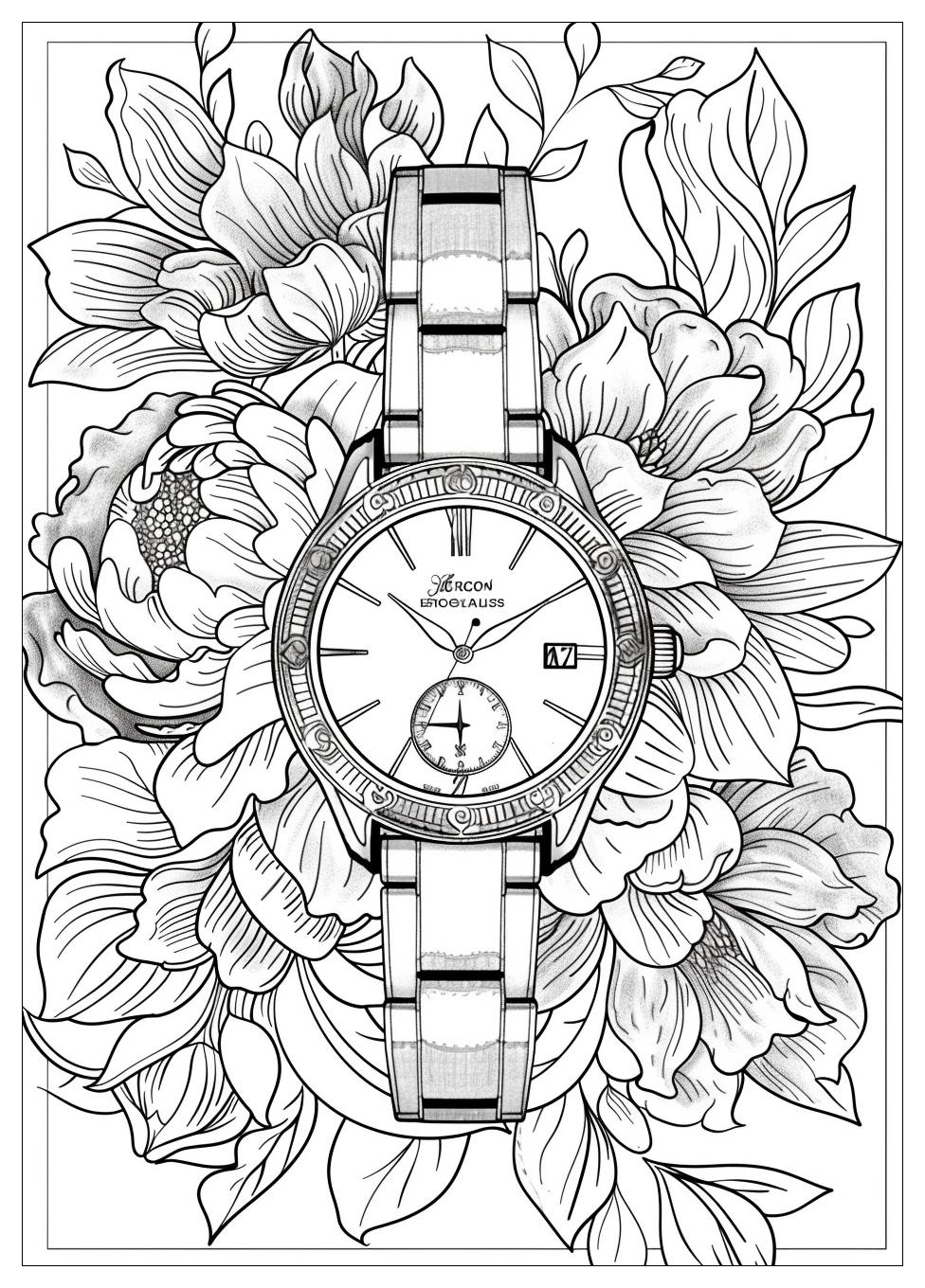 Watch Coloring Pages-19