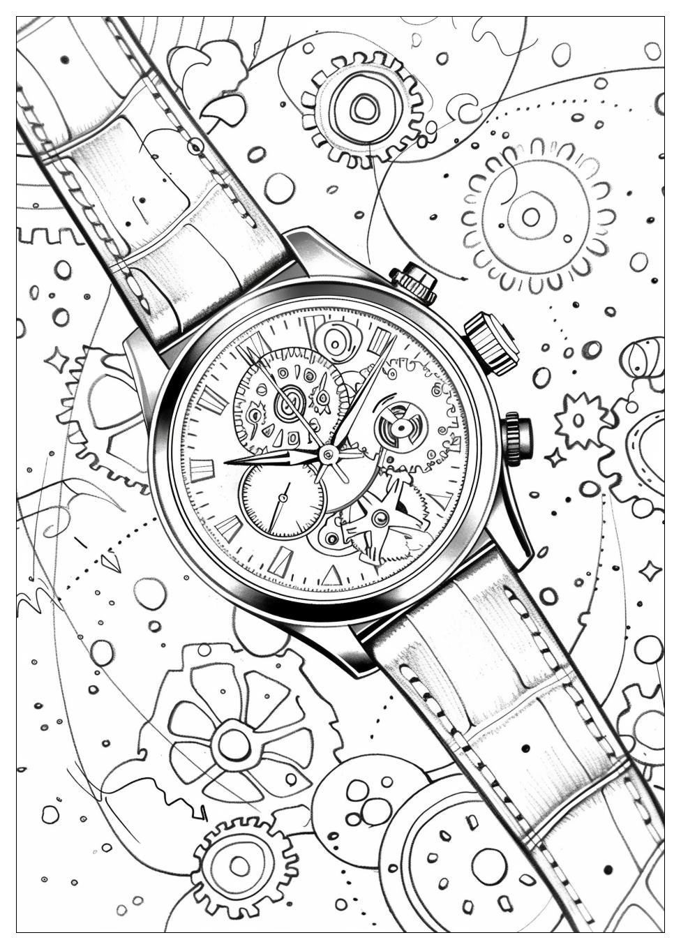 Watch Coloring Pages-5