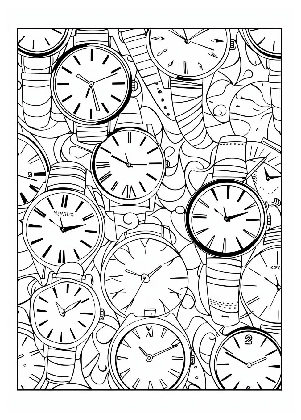 Watch Coloring Pages-6