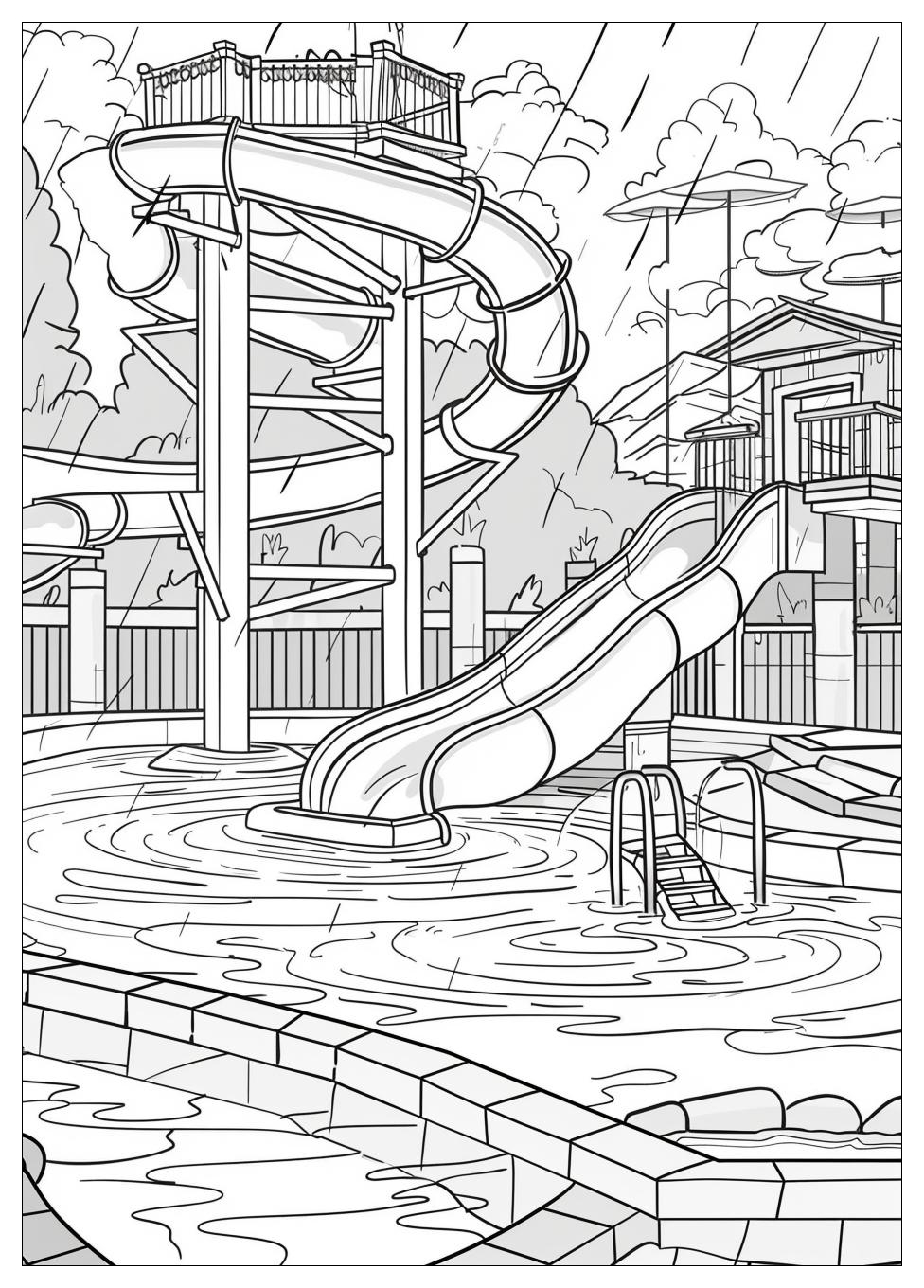 Water Park Coloring Pages-1