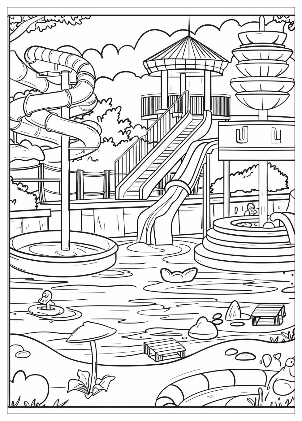 Water Park Coloring Pages-10