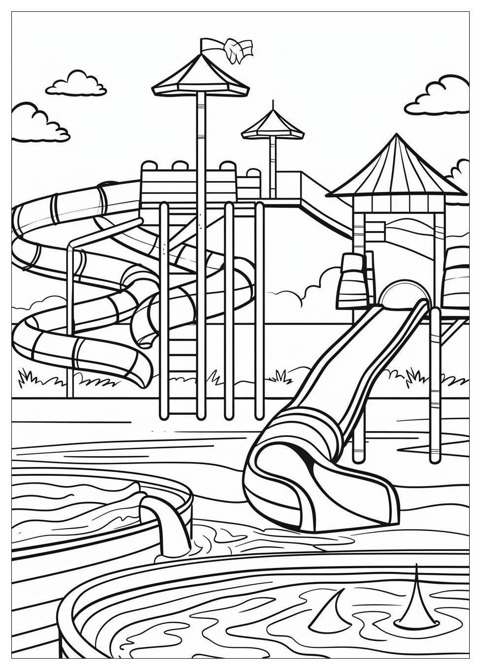 Water Park Coloring Pages-12