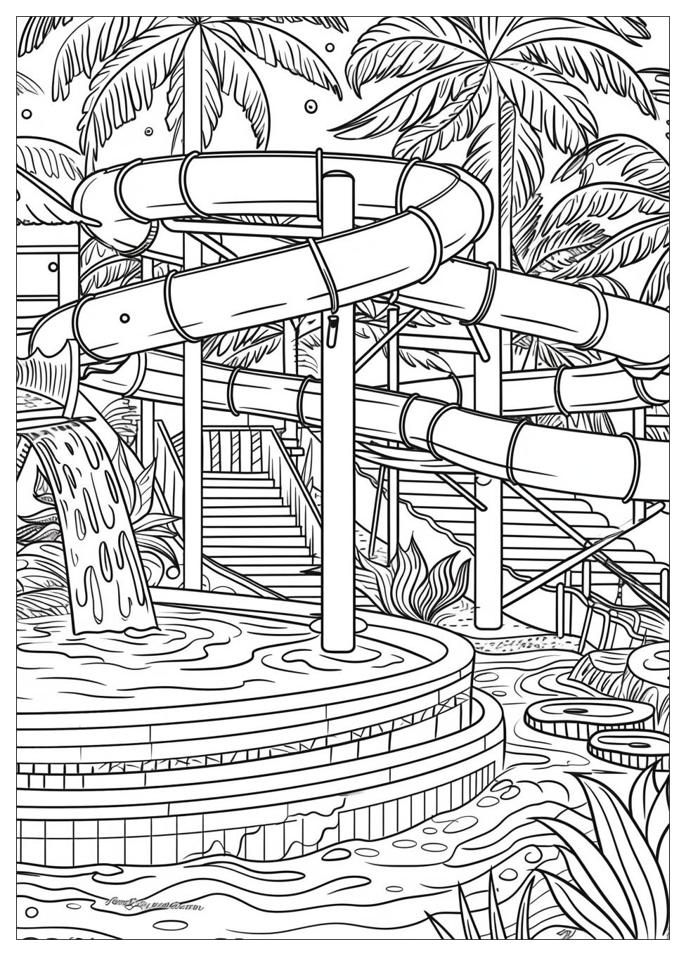 Water Park Coloring Pages-13