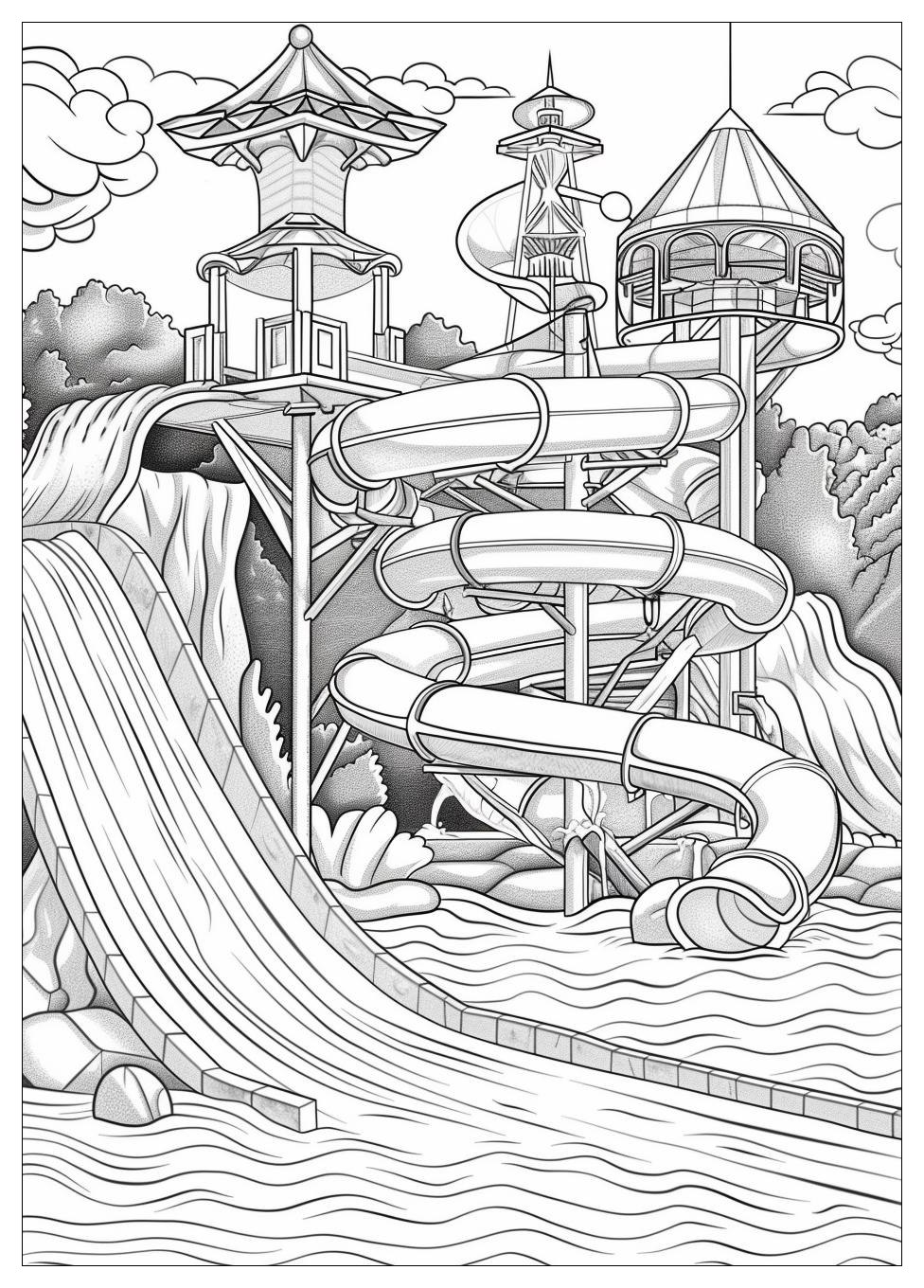 Water Park Coloring Pages-17