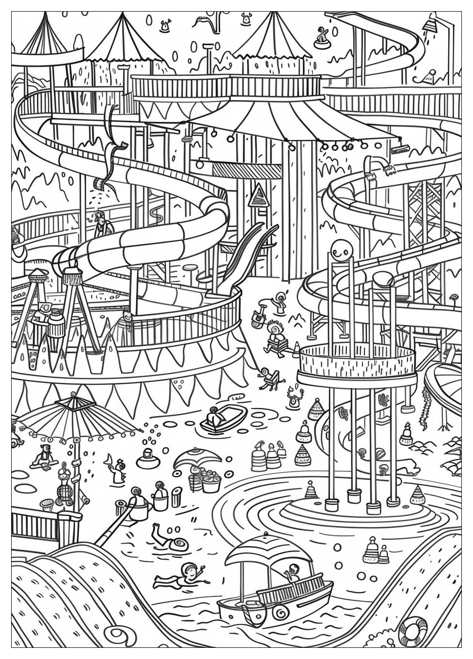 Water Park Coloring Pages-18