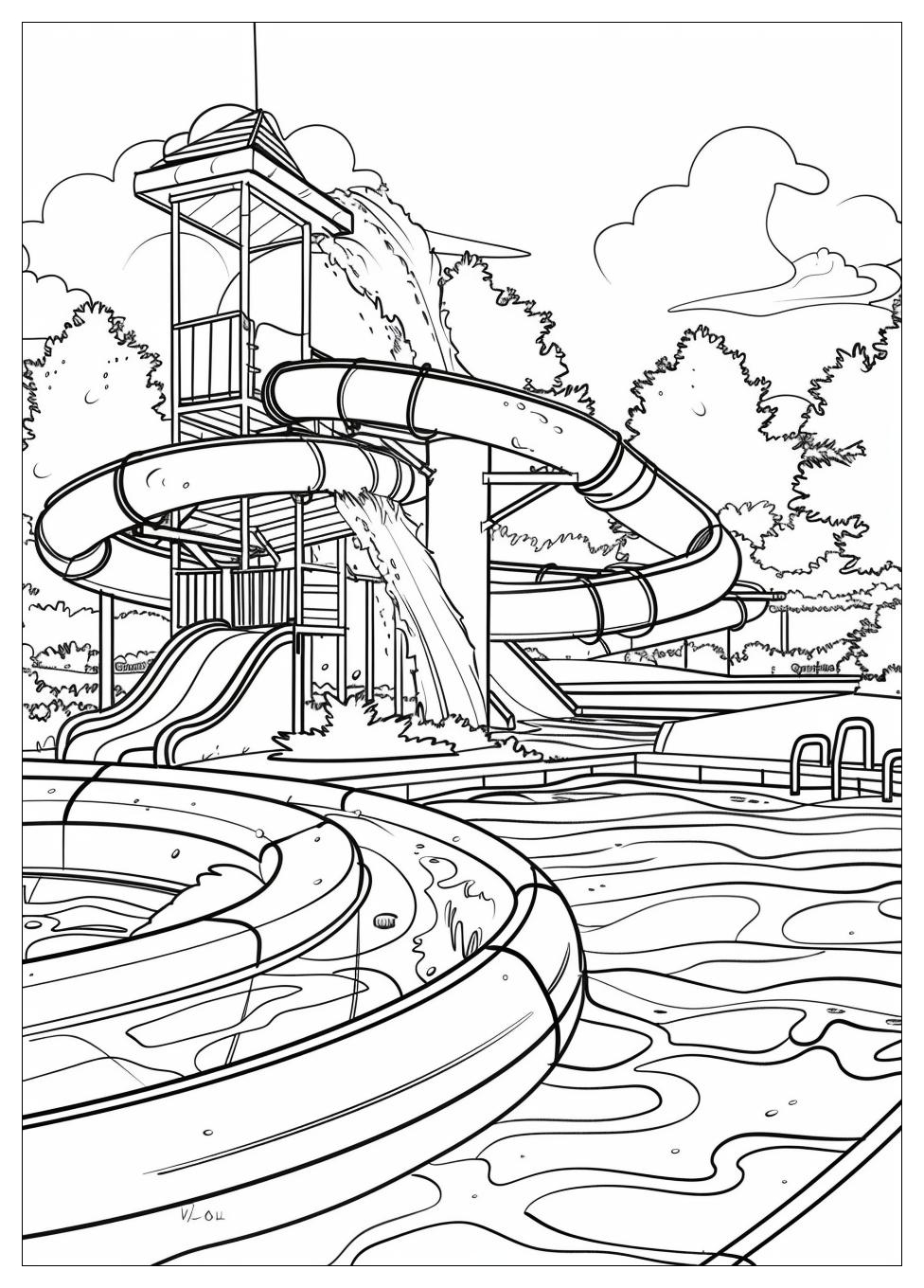 Water Park Coloring Pages-19