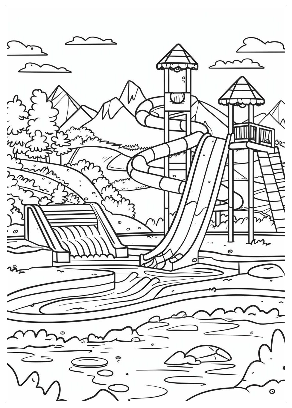 Water Park Coloring Pages-2