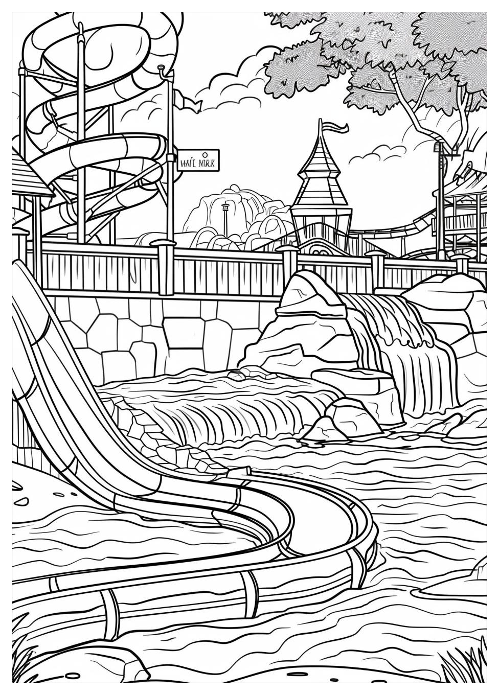 Water Park Coloring Pages-4