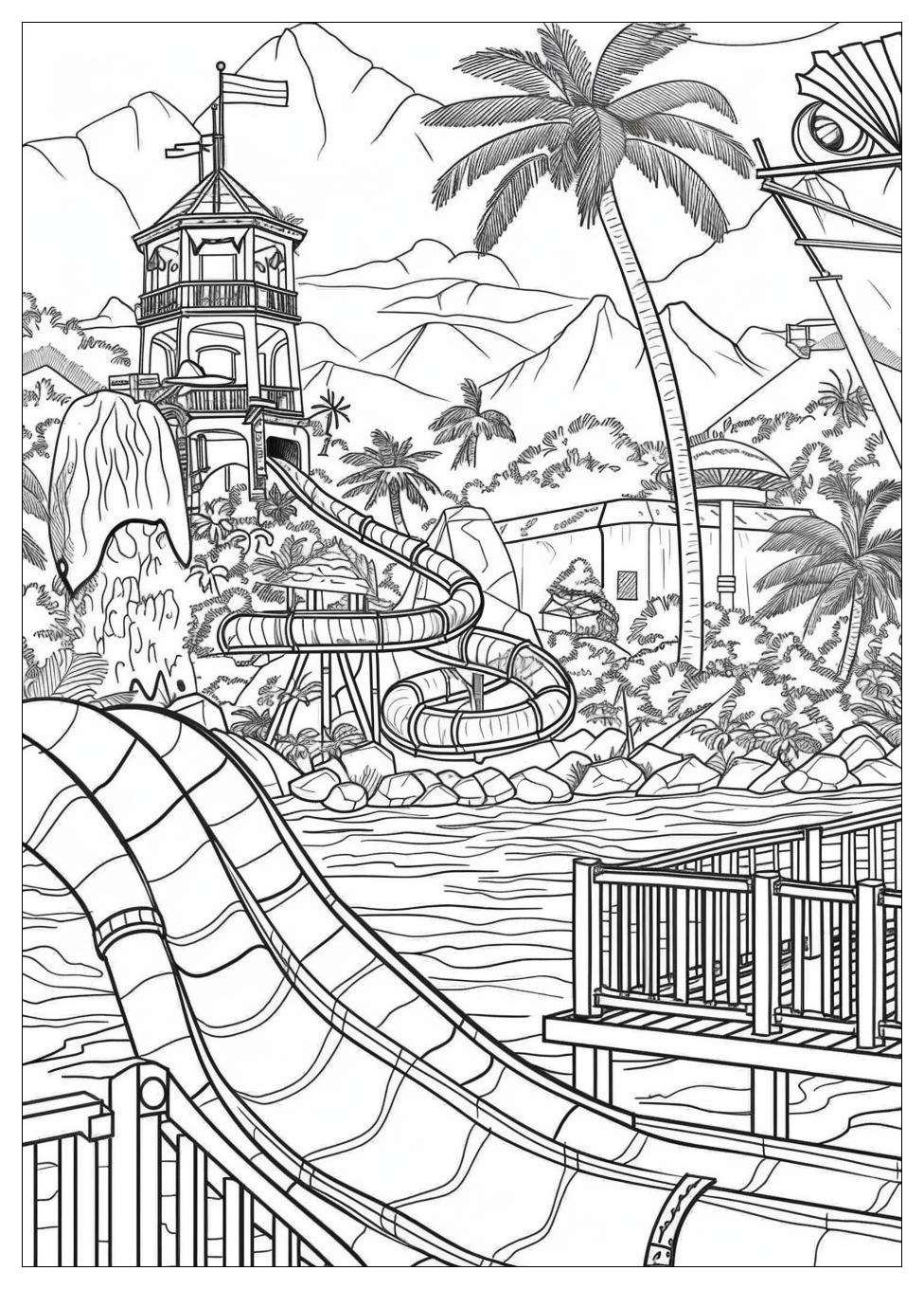 Water Park Coloring Pages-9