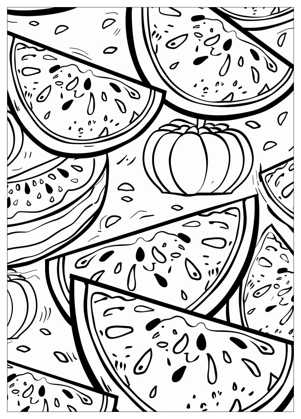 Watermelon Coloring Pages-10