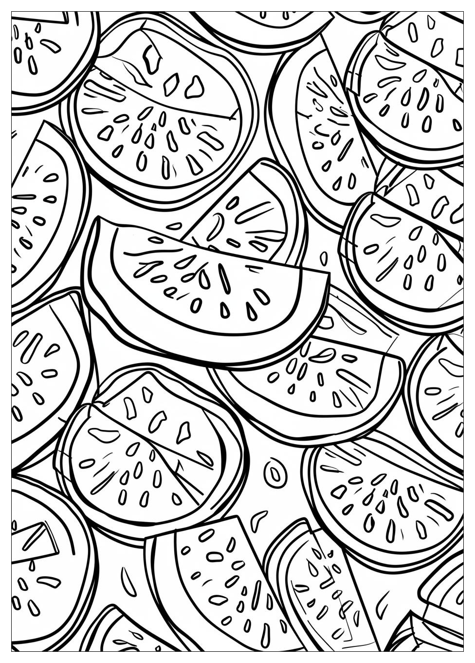 Watermelon Coloring Pages-15