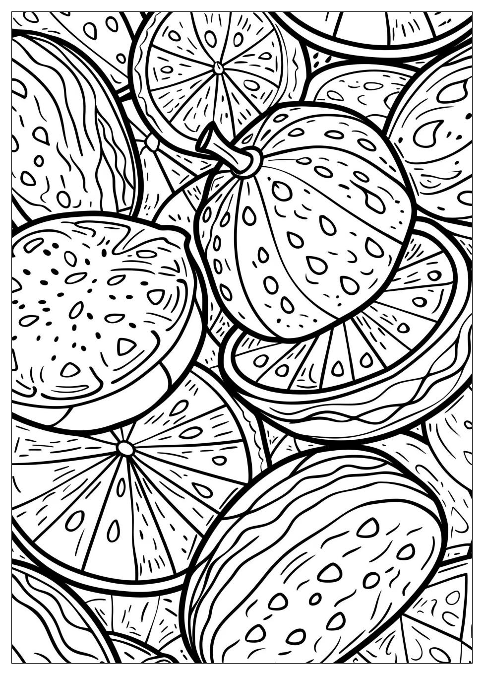 Watermelon Coloring Pages-19