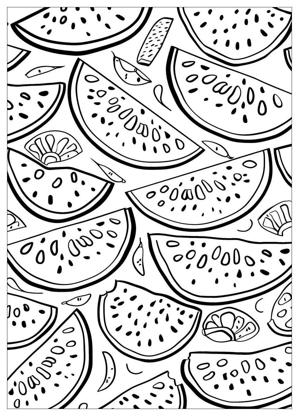 Watermelon Coloring Pages-5