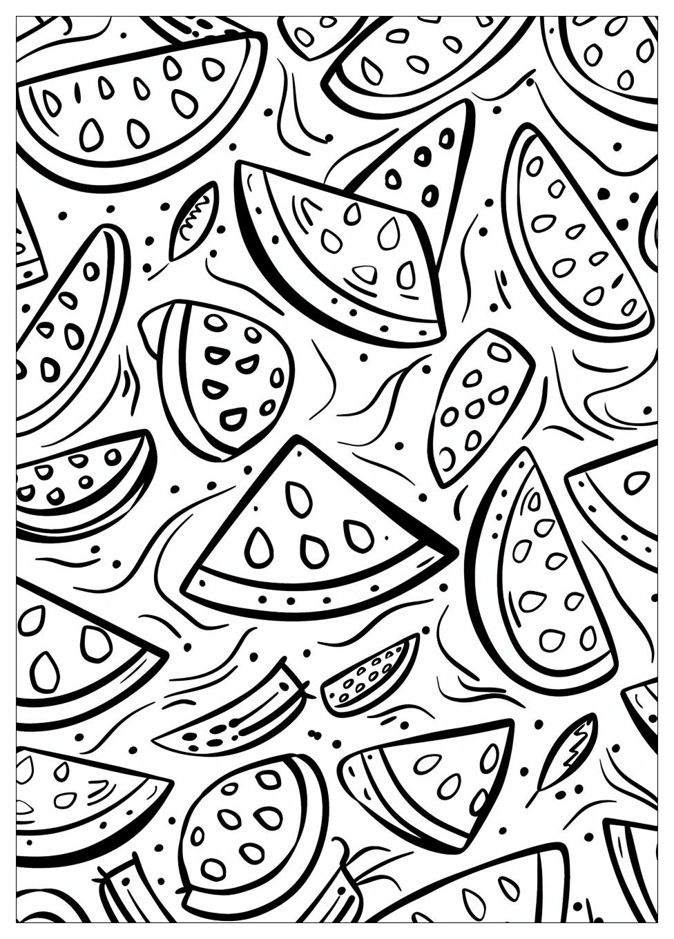 Watermelon Coloring Pages-6