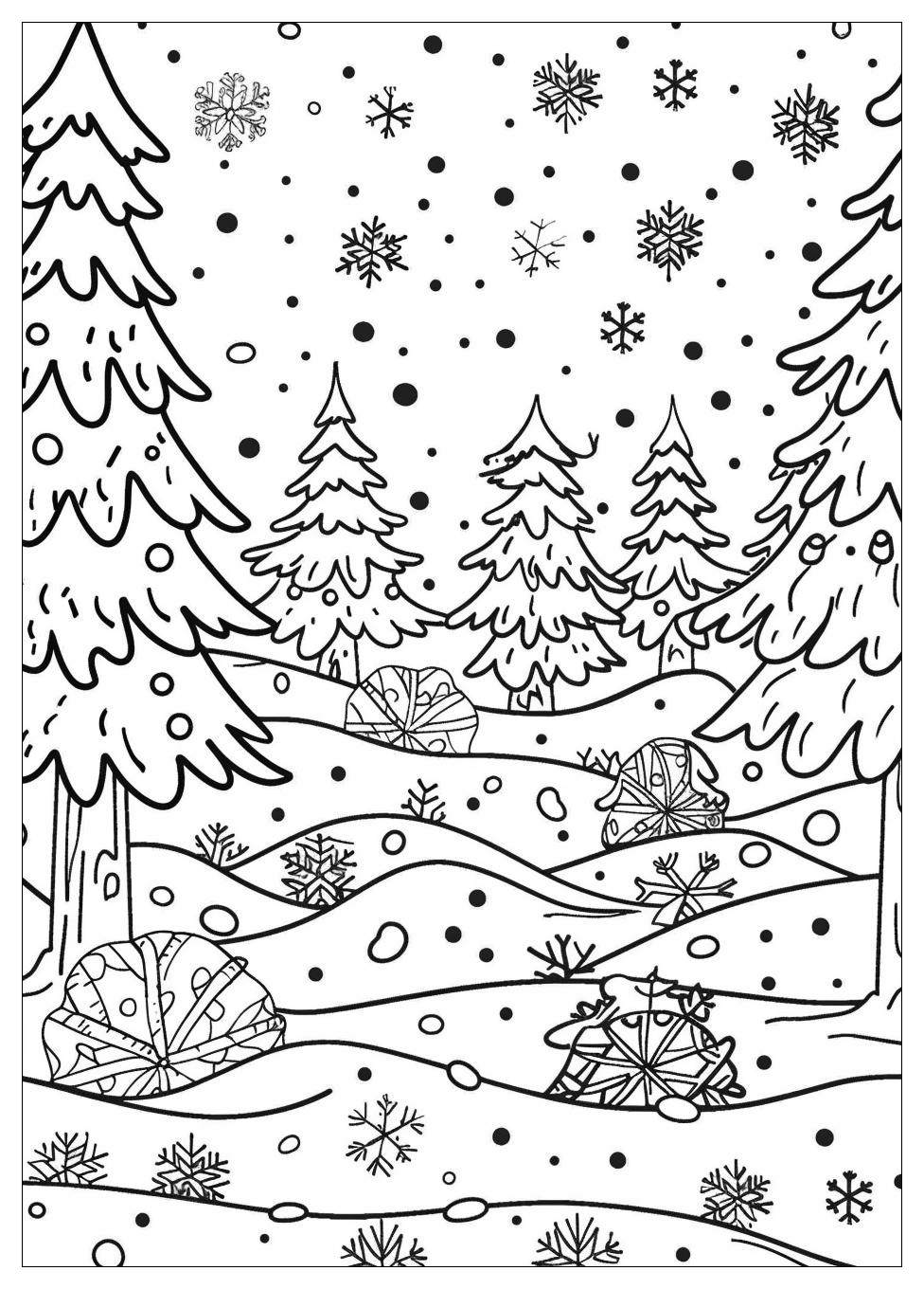 Winter coloring pages-1