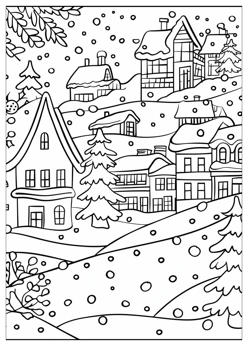 Winter coloring pages-5