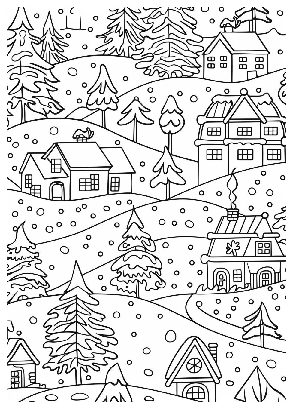 Winter coloring pages-7