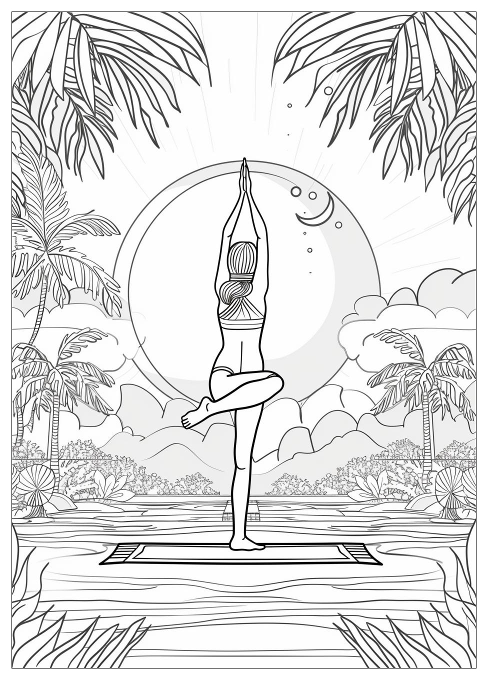 Yoga Coloring Pages-11