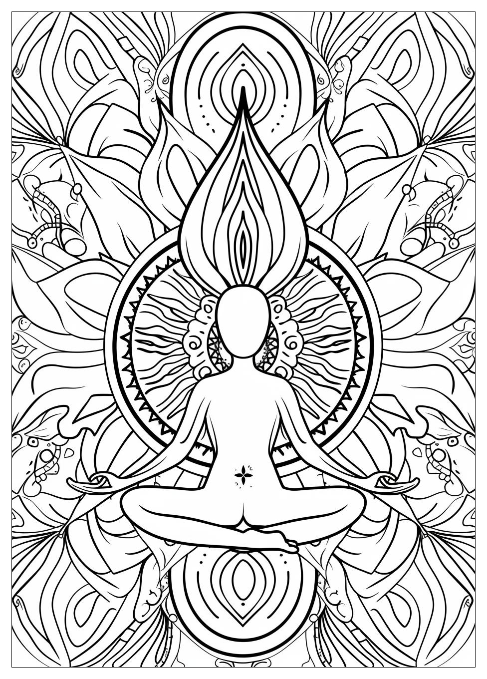 Yoga Coloring Pages-12