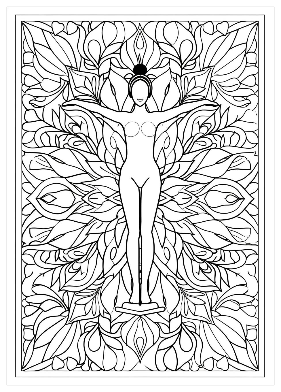 Yoga Coloring Pages-14