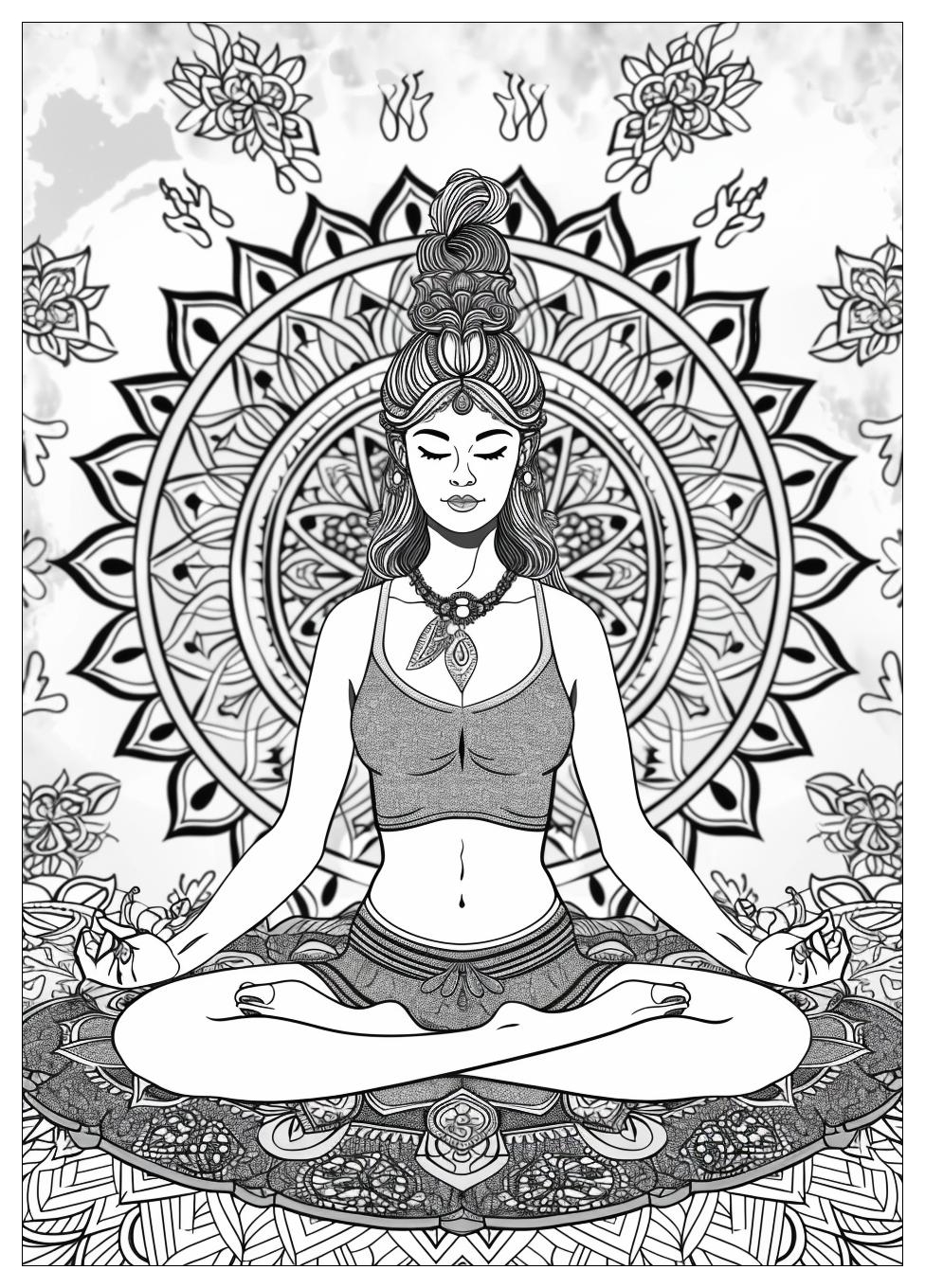 Yoga Coloring Pages-15