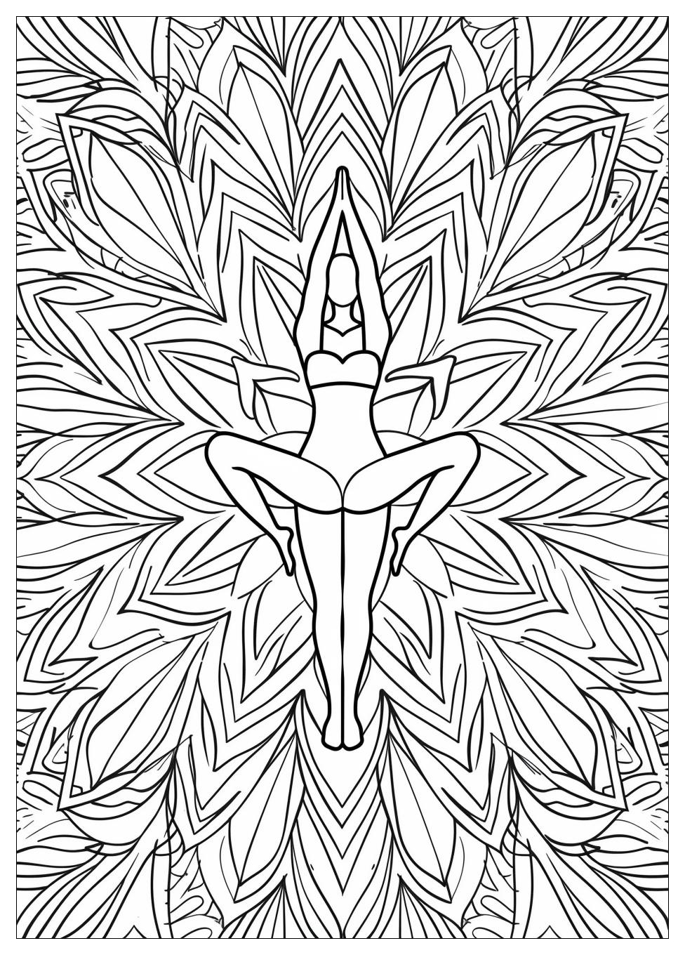 Yoga Coloring Pages-16