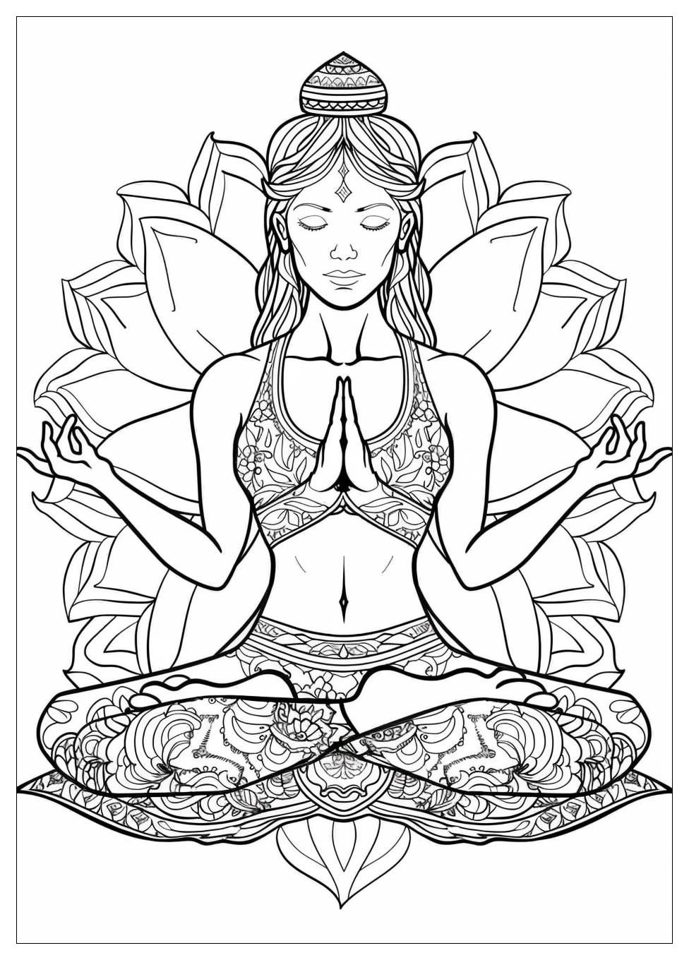 Yoga Coloring Pages-17