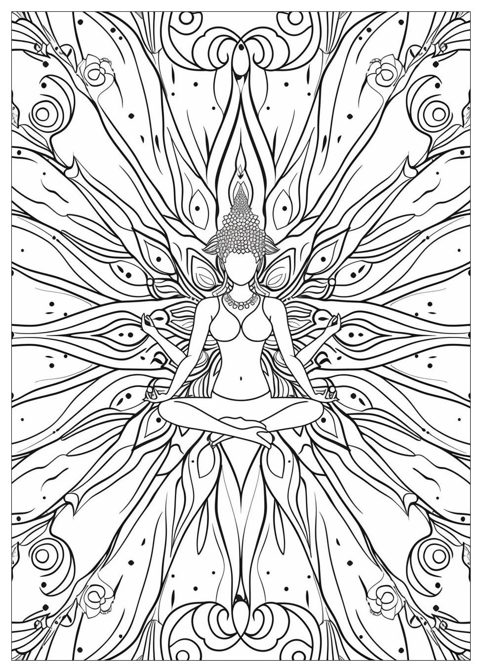 Yoga Coloring Pages-18