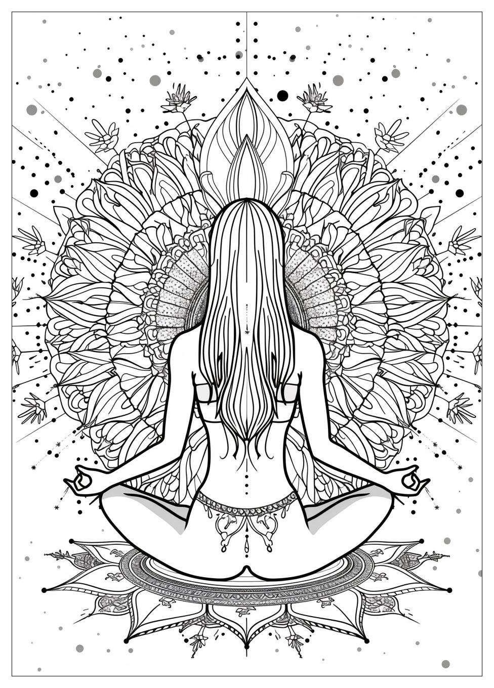 Yoga Coloring Pages-19