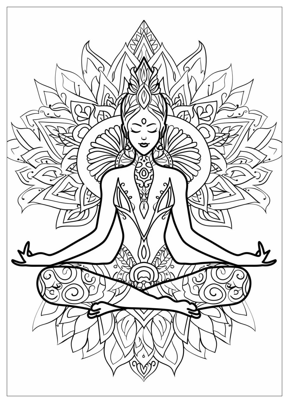 Yoga Coloring Pages-20