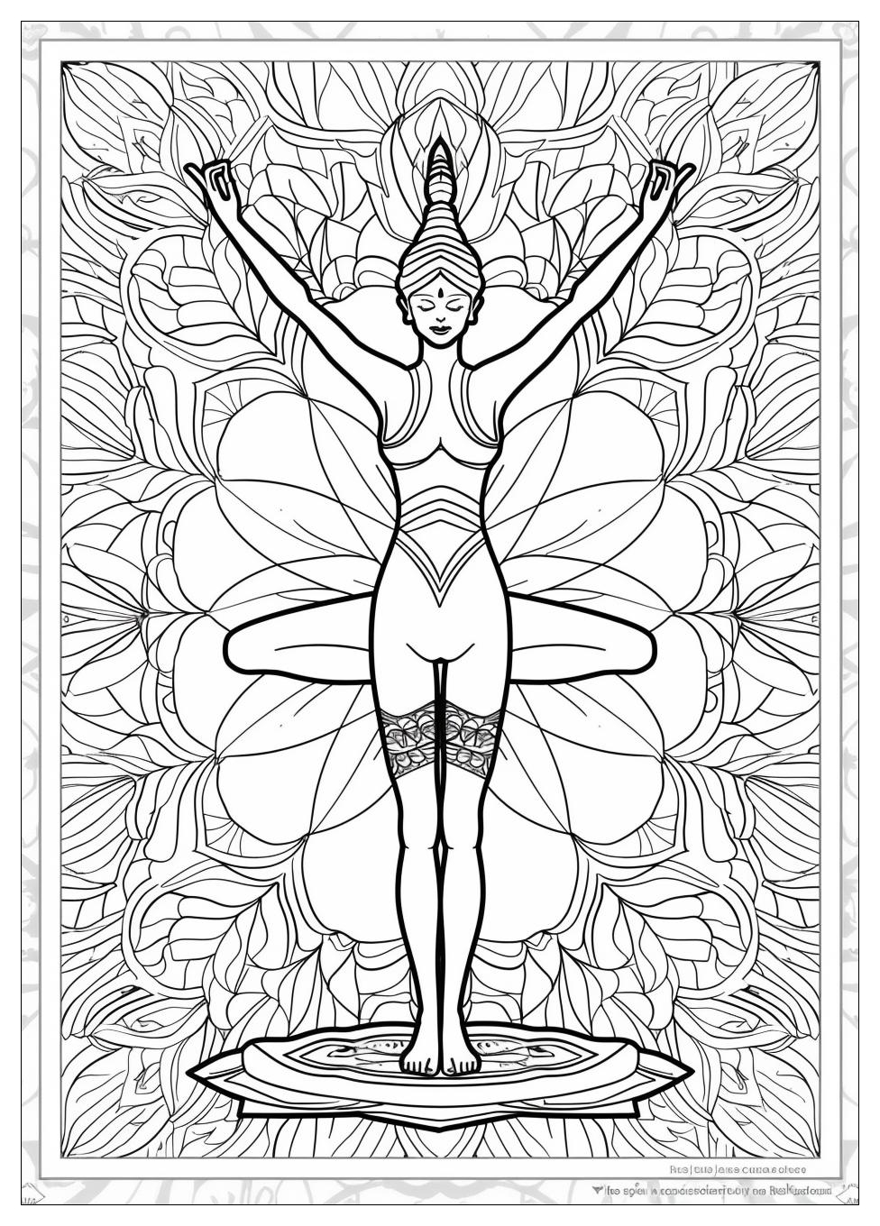 Yoga Coloring Pages-3