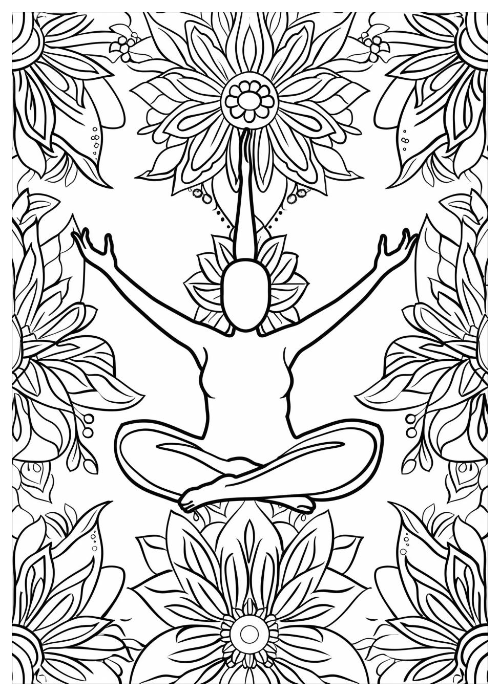 Yoga Coloring Pages-4