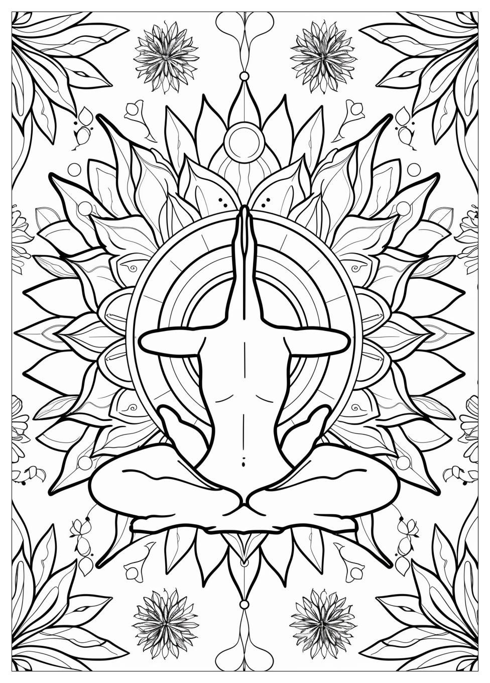 Yoga Coloring Pages-5