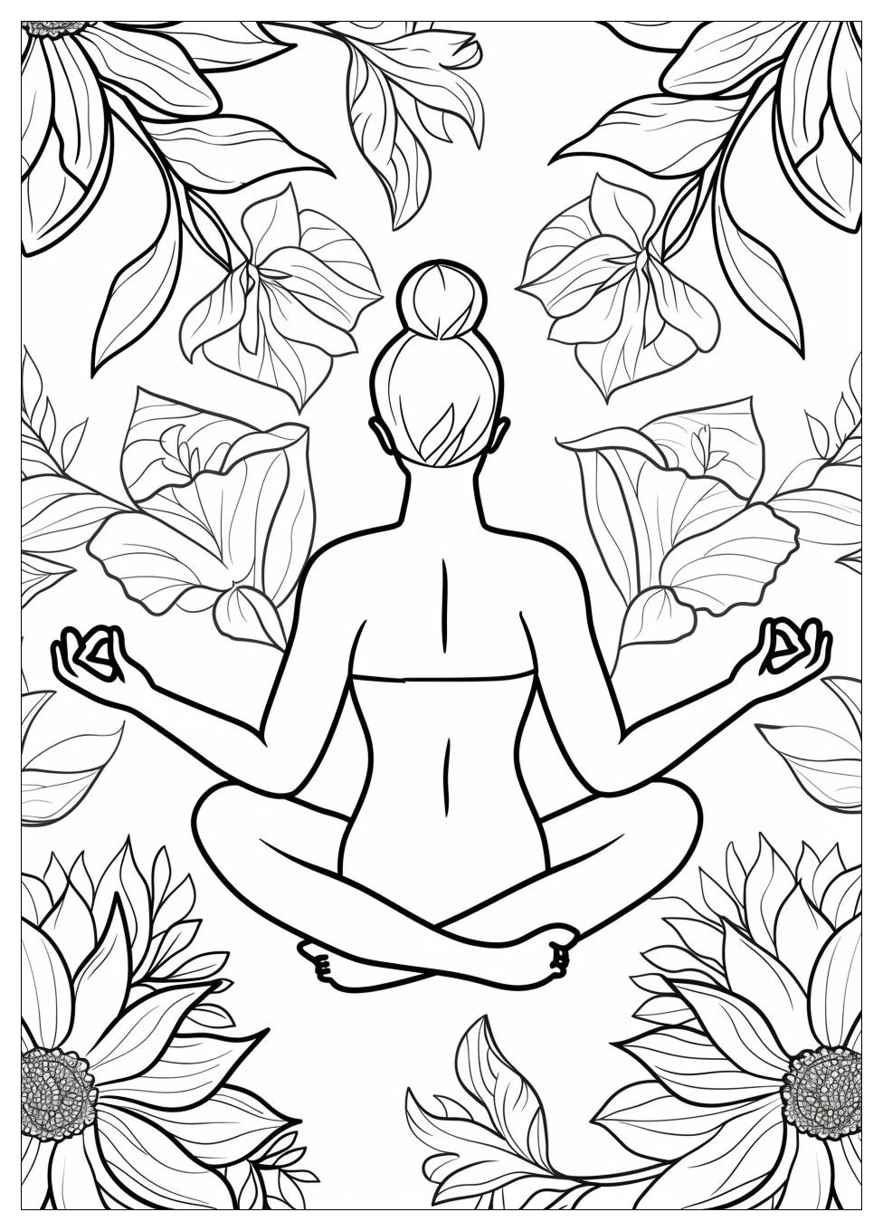 Yoga Coloring Pages-6