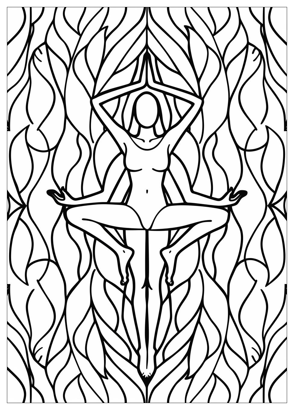 Yoga Coloring Pages-8