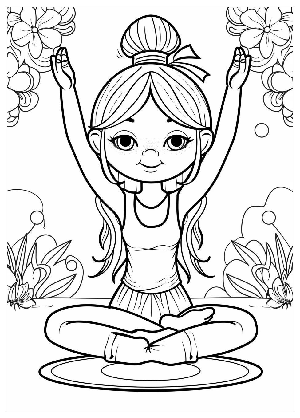 Yoga Coloring Pages-9