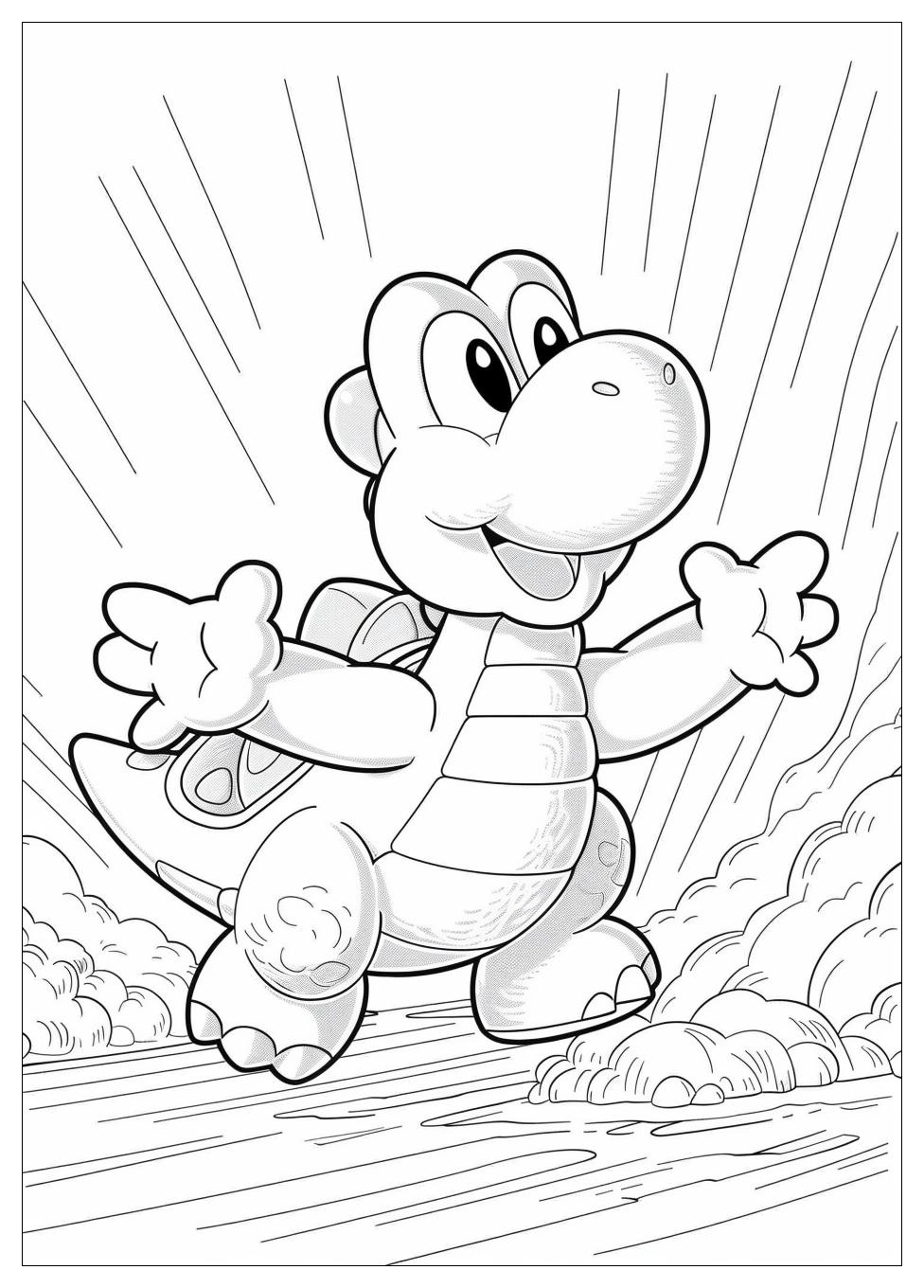 Yoshi Coloring Pages-17