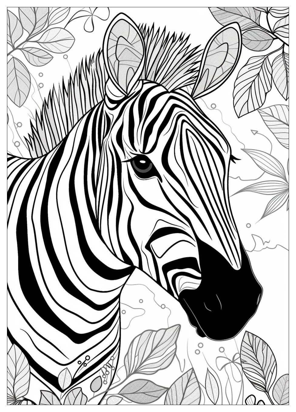 Zebra Coloring Pages-1