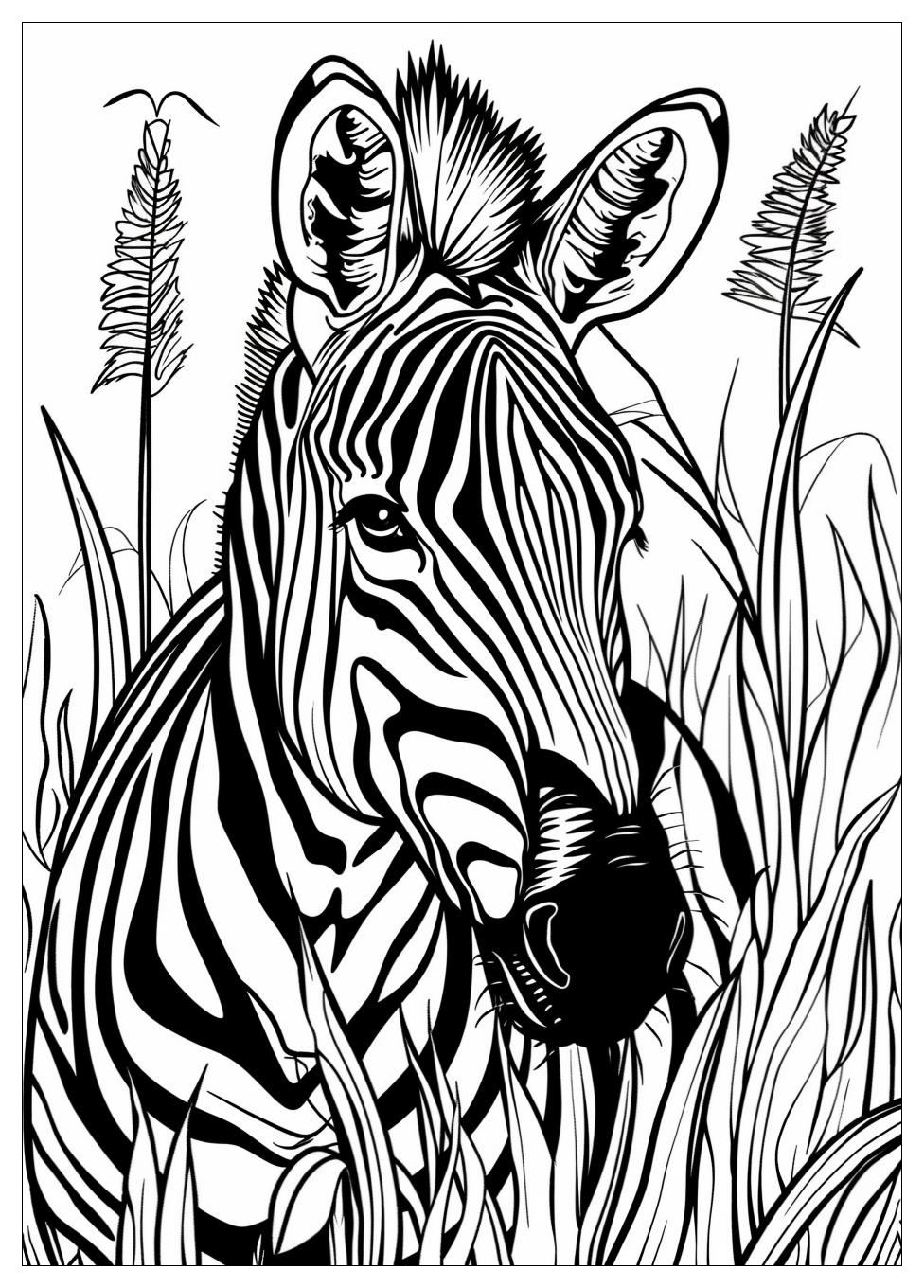 Zebra Coloring Pages-10